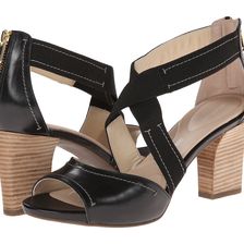 Rockport Seven to 7 75mm Cross Strap Sandal Black Burn Calf