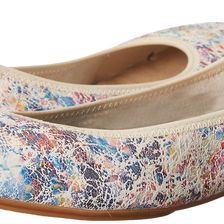 Hush Puppies Chaste Ballet White Novelty Leather