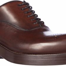 Prada Leather Calfskin Brogue Brown