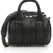 Alexander Wang Mini Rockie Oyster Soft Pebble Leather Bag BLACK