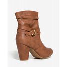 Incaltaminte Femei CheapChic Running Wild Bootie Cognac