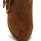 Incaltaminte Femei CheapChic Fringe Out Faux Suede Boots Tan