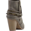 Incaltaminte Femei CheapChic Mixed Chains Faux Leather Booties Grey