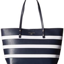 Cole Haan Beckett Small Tote Blazer Blue/Optic White Stripe