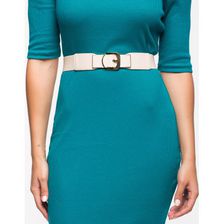 Accesorii Femei CheapChic Audrey Inset Buckle Stretch Belt TaupeKhaki