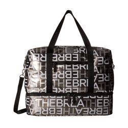 Tommy Hilfiger Tommy Hilfiger Sport - High Shine Nylon/Solid Logo Webbing Gym Bag Pewter