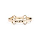 Bijuterii Femei GUESS Gold-Tone Pave Logo Bangle gold