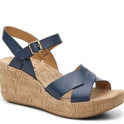 Incaltaminte Femei Korks by Kork-Ease Denica Wedge Sandal Blue