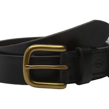Fossil Double Leather Keeper Belt Black