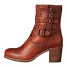 Incaltaminte Femei Frye Kelly Belted Short Cognac Washed Oiled Vintage