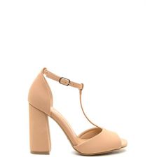 Incaltaminte Femei CheapChic Retro Fever Faux Nubuck Chunky Heels Blush