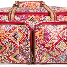 Sakroots Artist Circle Rolling Duffle Sweet Red Brave Beauti