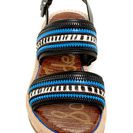 Incaltaminte Femei Sam Edelman Nala Genuine Cow Hair Trim Platform Sandal BLK-BLUE ZEBRA