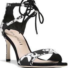 Via Spiga Skylar Black/White Lily Print Crepe Fab