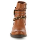 Incaltaminte Femei GC Shoes Ranger Western Bootie Cognac