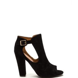 Incaltaminte Femei CheapChic Secret Identity Cut-out Booties Black