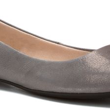 Rockport Atarah Plain Ballet Flat Gunmetal Metallic