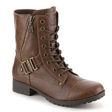 Incaltaminte Femei G by GUESS Brookey Combat Boot Cognac