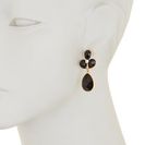 Bijuterii Femei Natasha Accessories Crystal Faceted Teardrop Dangle Earrings JET