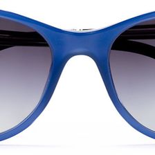 Ralph Lauren Art Deco Square Sunglasses Shiny Opalne Blue