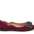 Incaltaminte Femei Audrey Brooke Lucia Flat Burgundy
