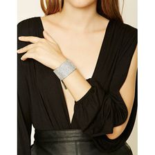 Bijuterii Femei Forever21 Velvet Rhinestone Bracelet Clearblack