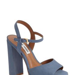 Incaltaminte Femei Steve Madden Kierra Platform Sandal LIGHT BLUE NUBUCK