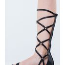 Incaltaminte Femei CheapChic Crosswalk Strappy Gladiator Sandals Black