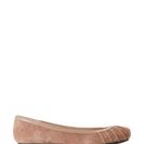 Incaltaminte Femei Jessica Simpson Taupe Merlie Pleated Square Toe Flats Taupesuede