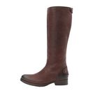 Incaltaminte Femei Frye Melissa Lug Back Zip Tall Dark Brown Pressed Nubuck