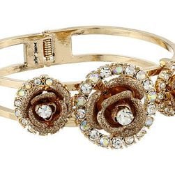 Bijuterii Femei Betsey Johnson Luminous Betsey Rose Hinge Bracelet Gold