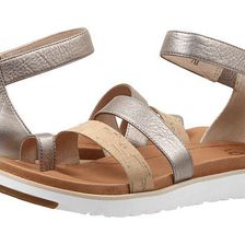 Incaltaminte Femei UGG Zina Grey Gold Leather