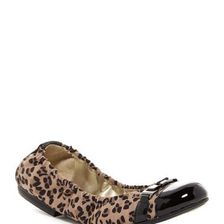 Incaltaminte Femei Tahari Veronica Ballerina Flat LEOPARD PR-BLACK