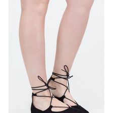 Incaltaminte Femei CheapChic Perfect Pick Pointy Lace-up Flats Black