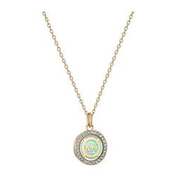 Bijuterii Femei Michael Kors Mother-of-Pearl Monogram Necklace GoldMother-of-Pearl