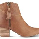 Incaltaminte Femei Nine West Hannigan Leather Western Bootie Cognac