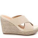 Incaltaminte Femei Me Too Athena Wedge Sandal Nude