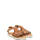 Incaltaminte Femei CheapChic Coastal Cutie Faux Leather Sandals Tan