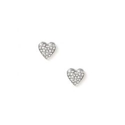 Bijuterii Femei Forever21 Rhinestone Heart Studs Silverclear