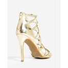 Incaltaminte Femei CheapChic Sugarlove-43s Safe Secret Heel Met Gold