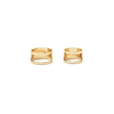 Bijuterii Femei Forever21 Cutout Band Ring Set Gold