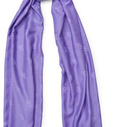 Ralph Lauren RL Silk-Wool Scarf Lavender