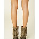 Incaltaminte Femei Forever21 Volatile Knotted Fringe Boots Khaki