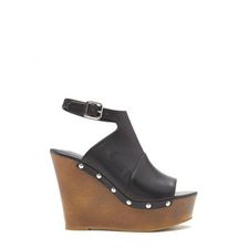 Incaltaminte Femei Forever21 Peep-Toe Wedge Heels Black