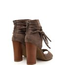 Incaltaminte Femei CheapChic Tassel Takeover Slouchy Faux Suede Heels Taupe