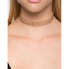 Bijuterii Femei CheapChic Bree Twisted Wire Choker Met Gold