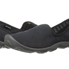 Incaltaminte Femei Crocs Duet Busy Day Skimmer Canvas BlackGraphite