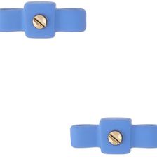 Marc by Marc Jacobs All Tied Up Rubber Bow Stud Earrings CONCH BLUE