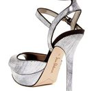 Incaltaminte Femei Sam Edelman Nadine Metallic Platform Heel Sandal PEWTER