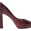 Incaltaminte Femei Diane Von Furstenberg Michelle Oxblood Embossed Python
